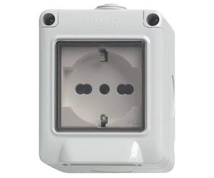 VIMAR 14902/U - P VIW 14902.U - Plana-Contenitore IP55 2M+Presa Univers
