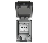 Contenitore Vimar stagna IP66 a spina inserita 2 Moduli + presa 14962.U