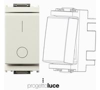 VIMAR 16016.B INTERRUTTORE BIPOLARE 2 P 16 A BIANCO SERIE IDEA