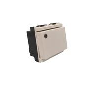 Vimar 16021.M.B Interruttore 1P 16Ax Luminoso 2 Moduli Bianco