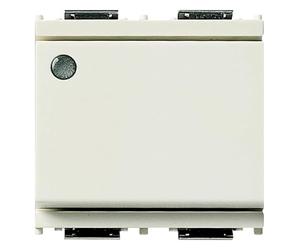VIMAR 16025.M.B. IDEA Deviatore 1P 16 AX 250 V~, luminoso, per unità di segnalazione, bianco - 2 moduli