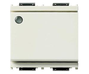 Vimar 16025.M.B Idea deviatore luminoso, 1 polo 16AX, 2 moduli, bianco