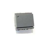 VIMAR 16025.M IDEA Deviatore 1P 16 AX 250 V~, luminoso, per unità di segnalazione, grigio - 2 moduli. Fornito senza unità di segnalazione.