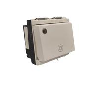 Vimar 16090.M.B Idea Pulsante 1P No 10A Generale Luminososo 2 Moduli Bianco