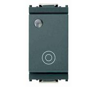VIMAR - 16090 Pulsante 1PNO 10A generico lum.so grigio