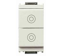 VIMAR - 16121.B Due pulsanti 1P NO 10A bianco