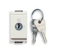 Vimar 16180.CU.B Idea pulsante a chiave unificata, 1 polo NO 16A 1m, bianco