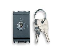 Vimar 16185 Idea pulsante a chiave, 2 poli NO 16A, 1m, grigio