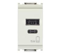 Vimar 16292.AC.15.B Idea presa USB C 15W per ricarica da incasso 1m