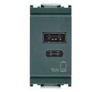 Vimar 16292.AC.15 IDEA Alimentatore USB 15 W 3 A 5 V per dispositivi elettronici