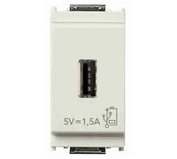 VIMAR - 16292.B Unita alimentazione USB 5V1,5A 1M bianco
