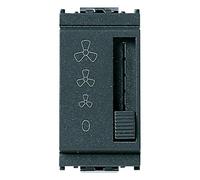 Vimar 16558 Idea Interruttore fan-coil a slitta 4 posizioni 1 modulo grigio