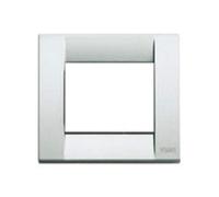Vimar Idea classic placca in metallo 3 moduli argento metallizzato 16733.21