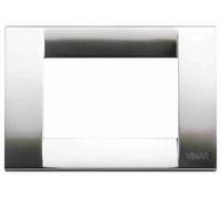 VIMAR - 16733.34 Placca Classica 3M nichel spazzolato