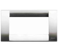 VIMAR - 16734.34 Placca Classica 4M nichel spazzolato