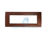 Vimar 16734.53 Placca Classica 4 Moduli Legno Ciliegio Serie Idea