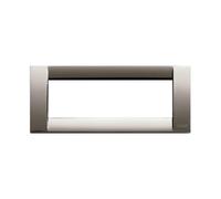 VIMAR 16736.31 PLACCA CLASSICA 6 MODULI CROMO NERO VIMAR SERIE IDEA