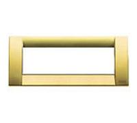 Vimar Placca Idea 16736.33 Classica – 6 moduli in metallo pressofuso, oro opaco