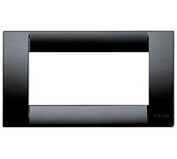Vimar 16744.16 Idea placca Classica 4 moduli, 14.5x8.2x0.89cm, nero