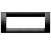 VIMAR 16746.16 IDEA Placca classica 6 modulo, tecnopolimero, dimensioni 19.5 x 8.2 x 0.9 cm, colore nero