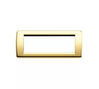 Vimar Serie Idea - Placca Rondo 6 modulo metallo oro lucido