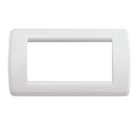 Vimar 16764.04 Placca Rondo, Bianco Idea (lucido), 4 moduli (Confezione da 6)