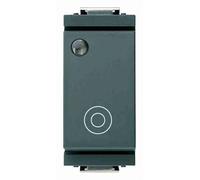 VIMAR - 17010.L Pulsante 1PNO 10A generico lum.so grigio