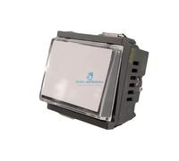 VIMAR IDEA MODULO STRETTO PULSANTE TARGHETTA PORTANOME 1P NO 10A 12-24V GRIGIO 1