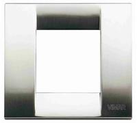 VIMAR - 17092.34 Placca Classica 1-2M nichel spazz.