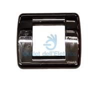 VIMAR 17093.31 PLACCA RONDO' 1-2 MODULI MET. CROMO NERO VIMAR IDEA MODULO RIDOTT
