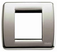 VIMAR - 17093.34 Placca Rondo 1-2M nichel spazzolato