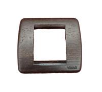 Vimar 17093.56 Idea Placca Rondoò 1/2 Moduli Wengè