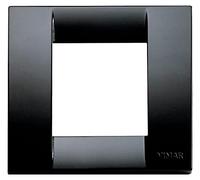 Vimar Serie Idea - Placca Classica 1 - 2 modulo plastico nero