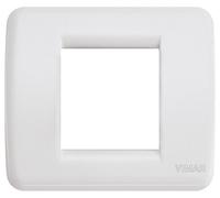 Vimar Placca Rondò 17098.04 Idea – 1-2 moduli ridotti, bianco, tecnopolimero 9,1x8x0,9 cm