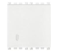 Vimar 19013.2.B Arké Invertitore 2 moduli, 1 polo 16AX illuminabile, bianco