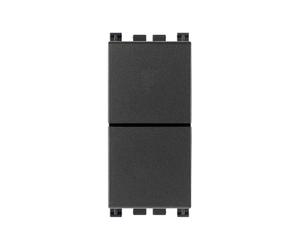 Vimar 19066 Arké 2 Pulsanti indipendenti 1P NO + 1P NO, 10A, grigio