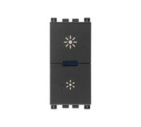 Vimar 19135.1 Arké Dimmer varialuce Regolatore MASTER 230V universale per lampade ad incandescenza, lampade CFL 1 e lampade LED, led per individuazione al buio