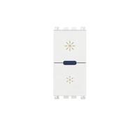 Vimar 19135.1.B Arké Dimmer Regolatore Master 230V Universale incandescenza, CFL 1 e lampade, LED per individuazione al bui, Bianco