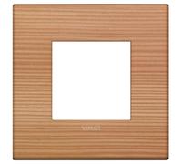 Placca Classic 2M larice scatola rotonda Vimar Arkè 19642.43