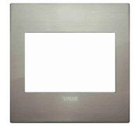 VIMAR - 19648.08 Placca Classic 3M BS acciaio spazzolato