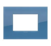 Placca Vimar Arke 3 moduli classic reflex oltremare 19653.64