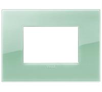 Vimar 19653.65 Arké placca Classic 3 moduli, 12.2x9x0.91cm, Reflex salvia