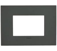 Vimar 19653.72 Arké placca Classic 3 moduli, 12.2x9x0.86cm, grigio