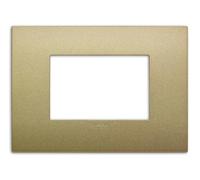 Vimar 19653.78 Placca Classic, Oro, 3 moduli
