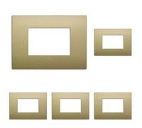 Vimar 19653.78 Placca Classic, Oro, 3 moduli (Confezione da 5)