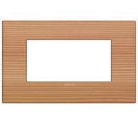 Vimar 19654.43 Arké placca Classic 4 moduli, 14.45x9x0.86cm, larice