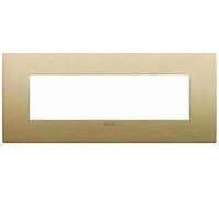 VIMAR - 19657.12.01 Placca Classic 7M ottone spazzolato
