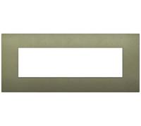 VIMAR 19657.77 ARKÉ Placca Classic 7 moduli, tecnopolimero, dimensioni 21 x 9 x 0.86 cm, colore verde matt