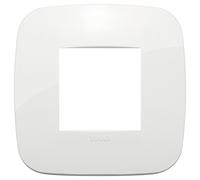 Vimar 19672.84 Placca Round, Bianco, 2 moduli