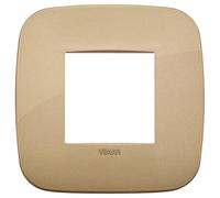 Vimar 19672.88 ARKÉ Placca Round 2M, 9,45x9,45x0,85cm, Oro Antico